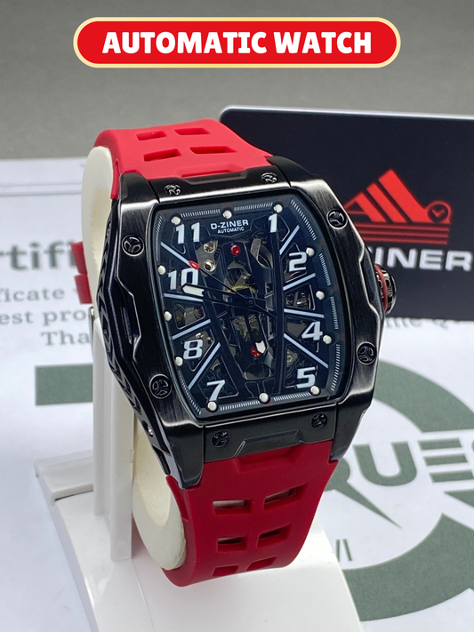 D-ZINER Mechanical Movement Automatic Watch With Durable Straps For Men