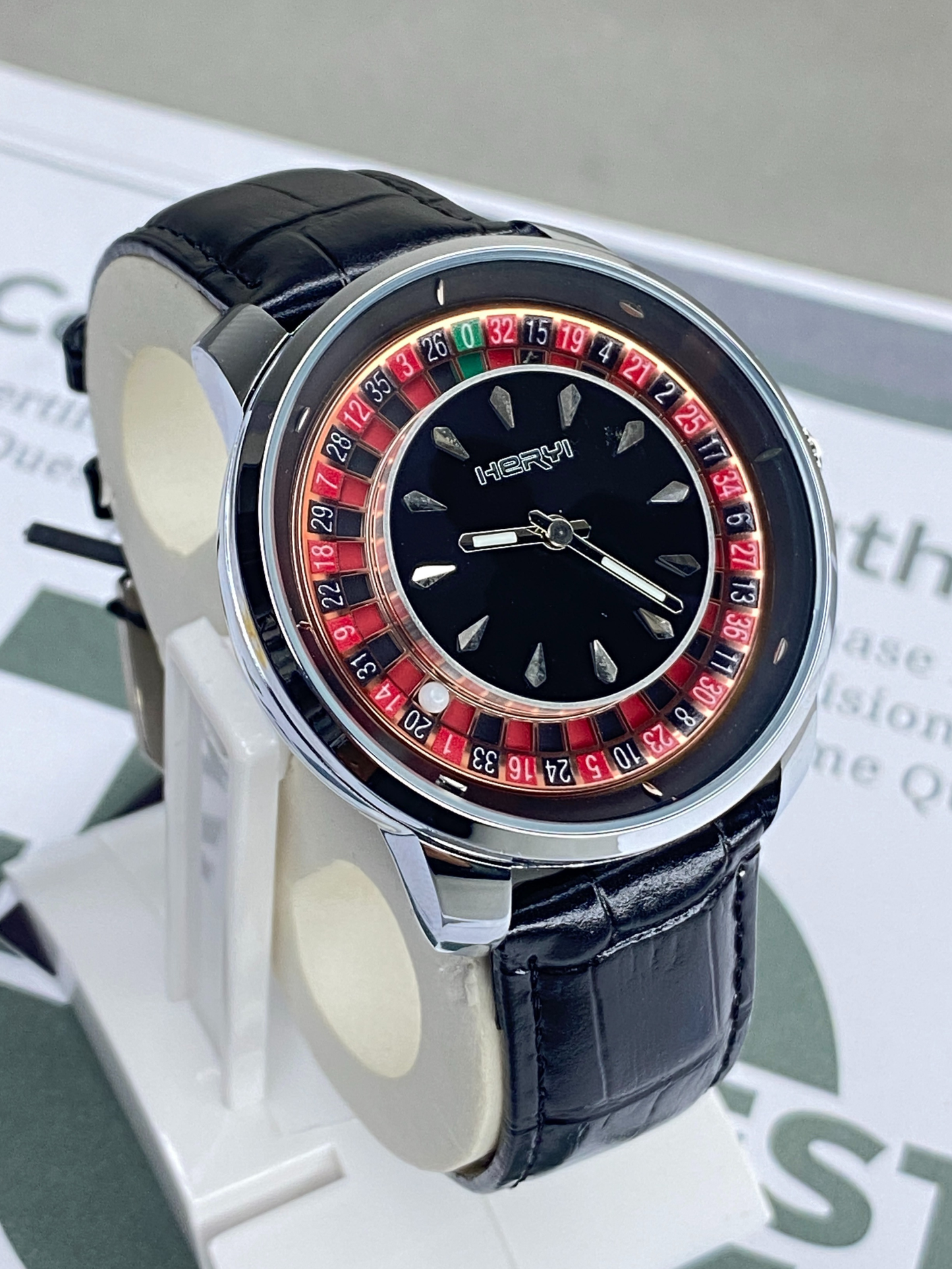 HERYI Caseno Design Roulette Tourbillon Watch For Men With Durable Straps