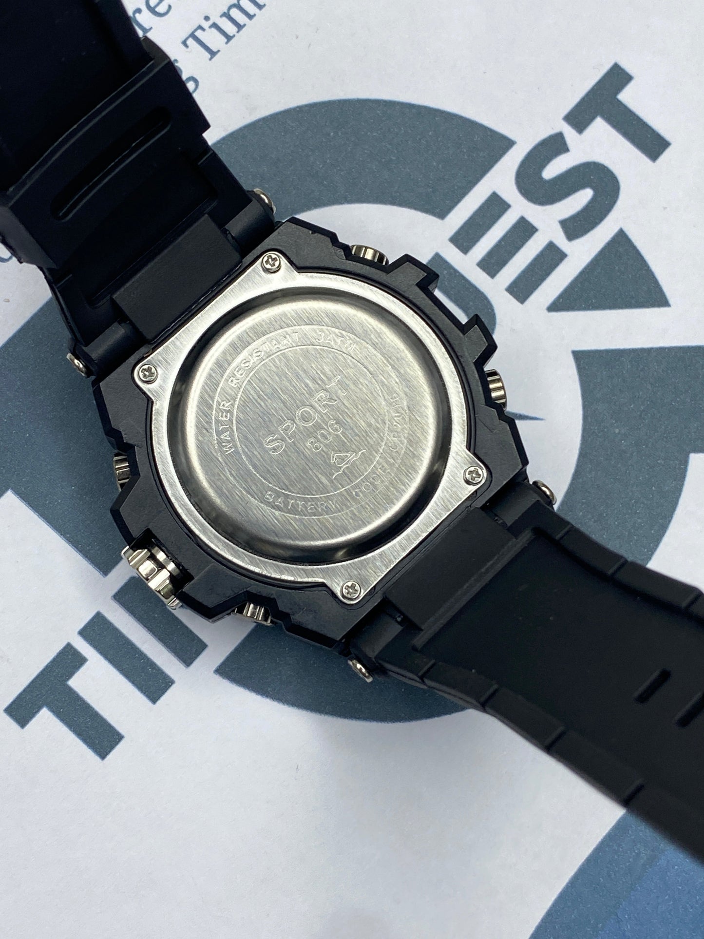 Dual Time Analog & Digital Sports Watch For Men