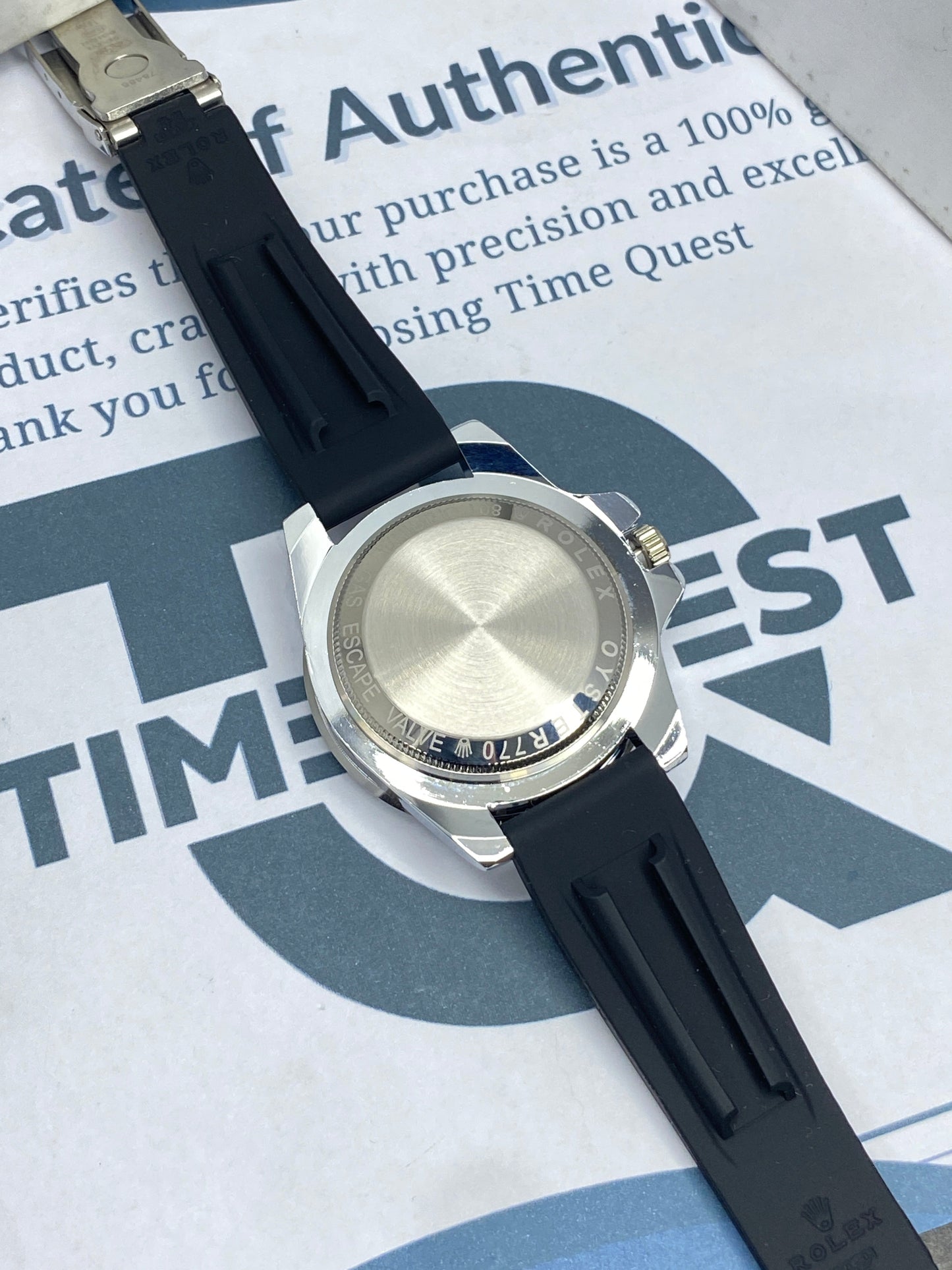 RLX Yacht Master Swiss-Made Watch with Rotatable Bazel and Date Display