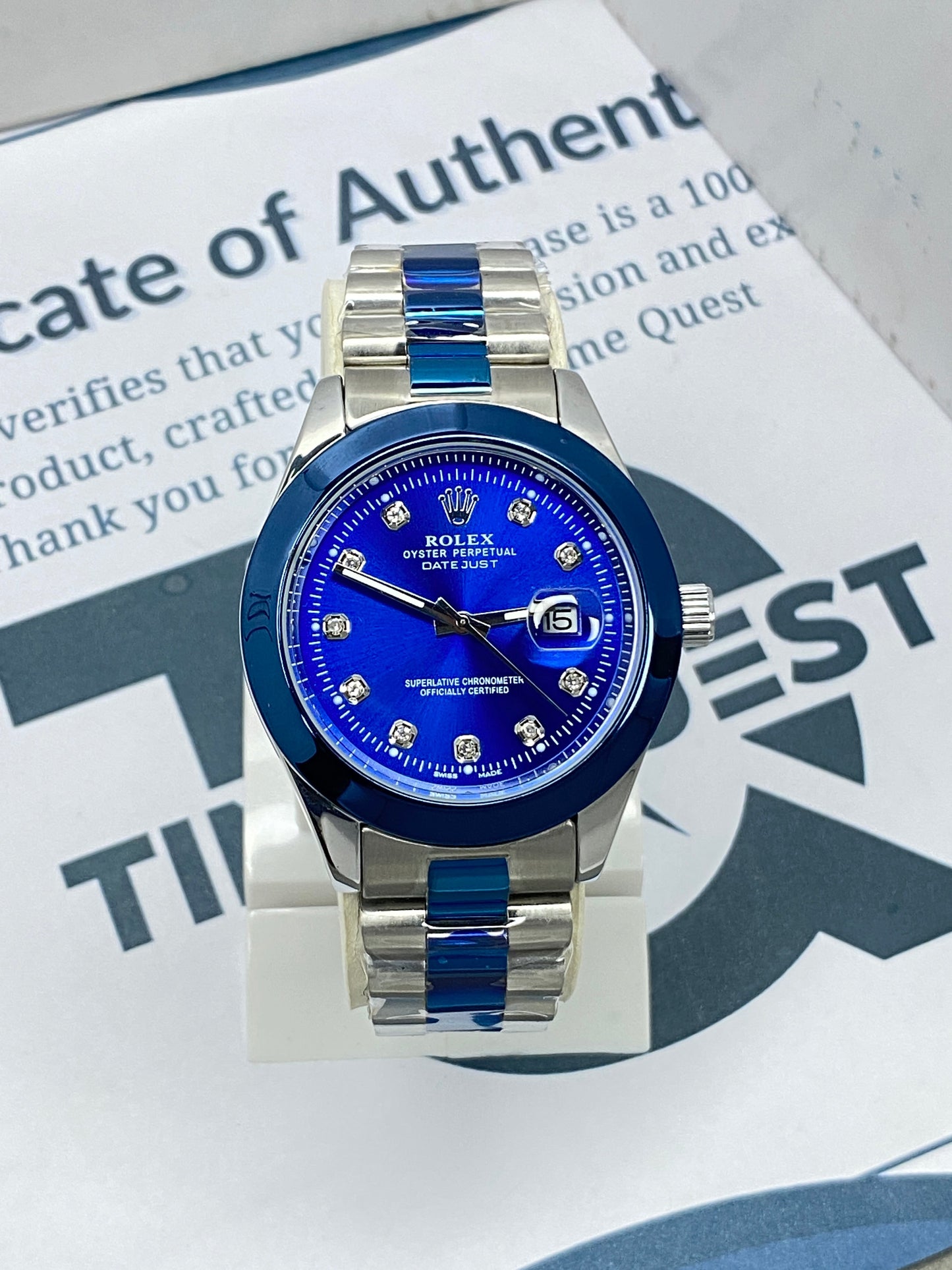 RLX Swiss Made Premium Design Chain Watch For Men With Date Display