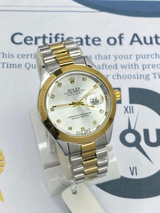 RLX Swis Made Luxury Design Chain Watch For Men With Date Display