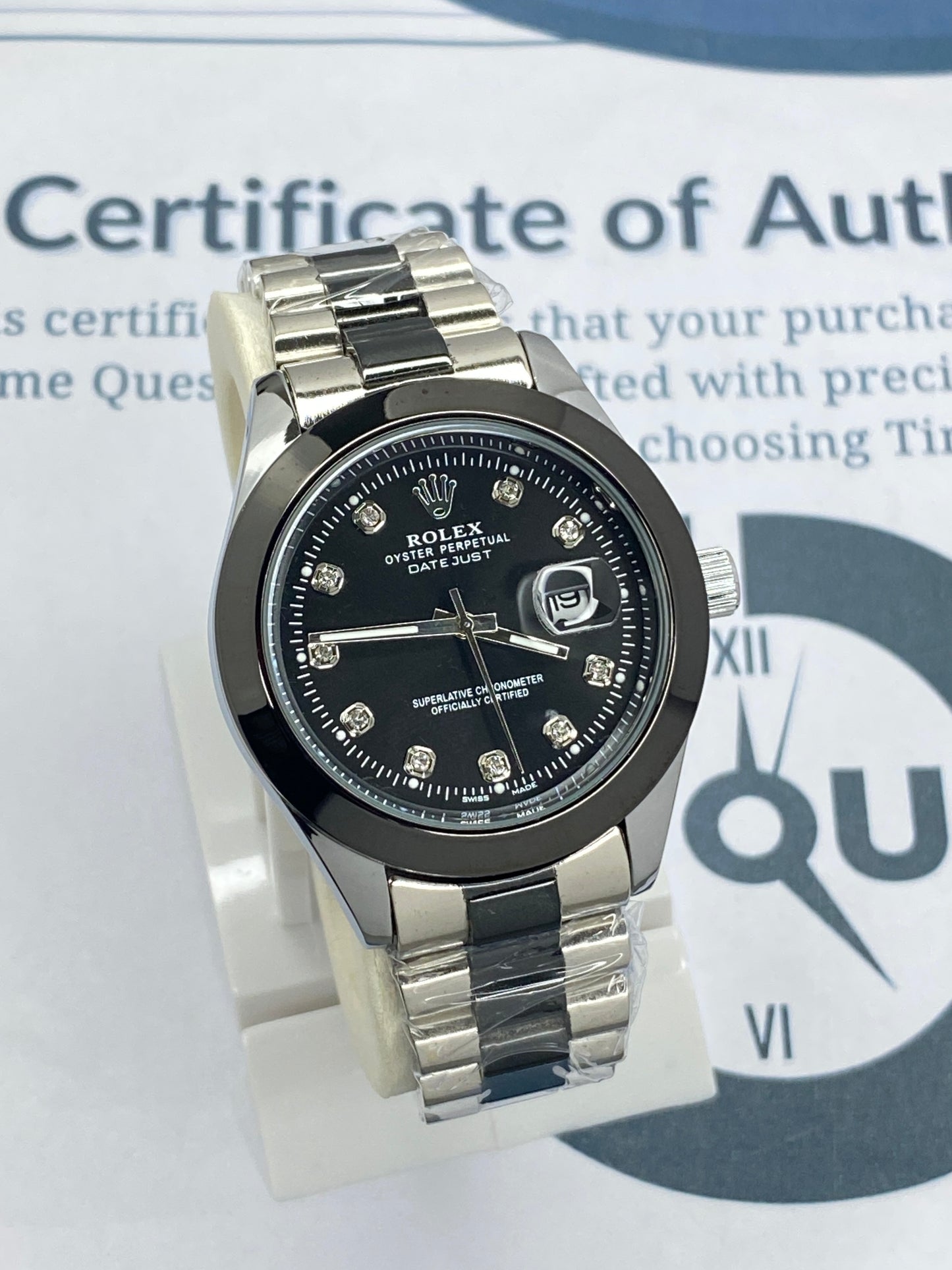 RLX Swis Made Luxury Design Chain Watch For Men With Date Display