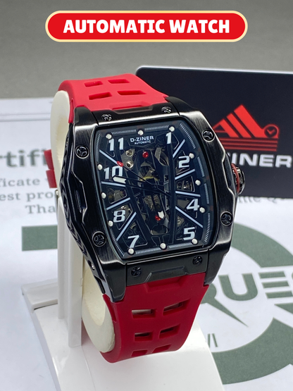 D-ZINER Mechanical Movement Automatic Watch With Durable Straps For Men