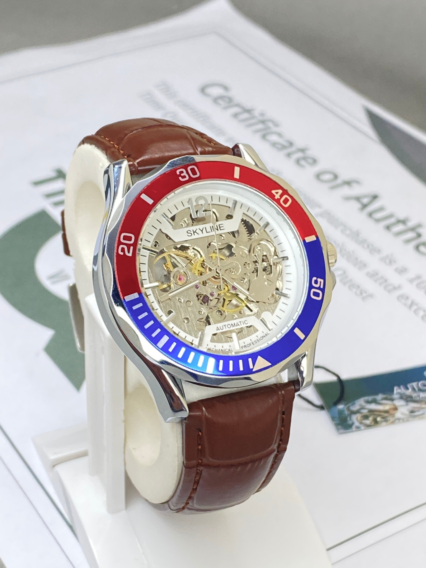 SKYLINE Mechanical Moment Automatic Straps Watch