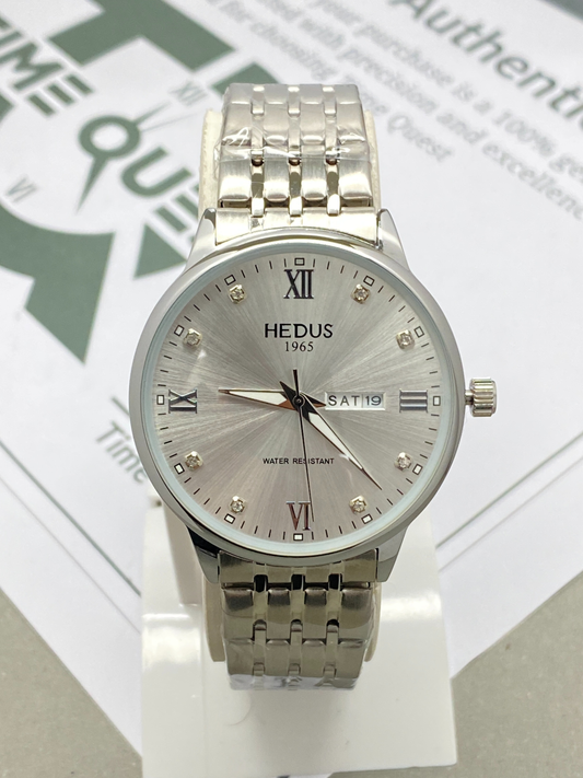 HEDUS Analog Time Quality Stainless Steel Chain Watch For Men