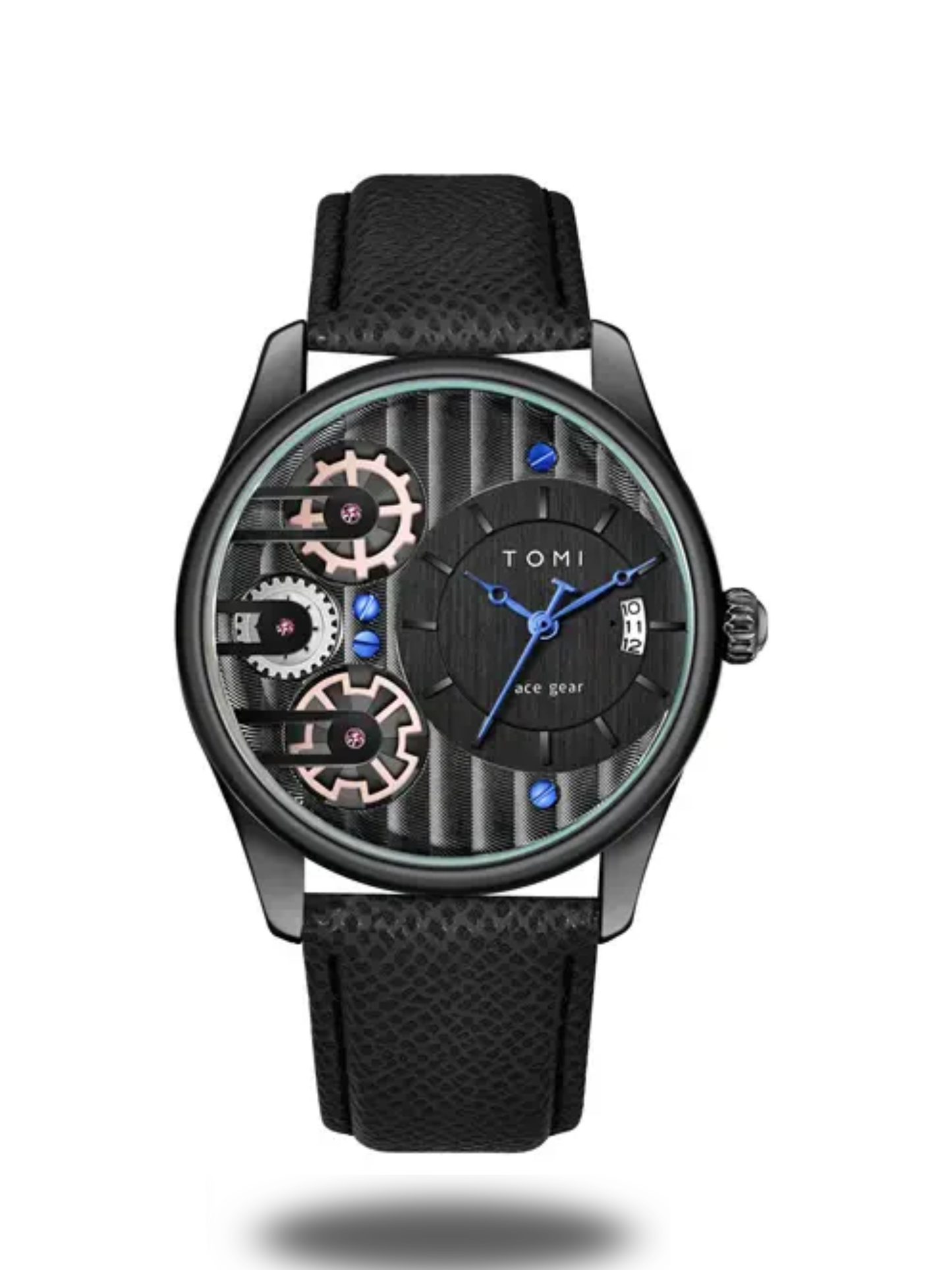 TOMI T-106 Analog Display Face Gear Dual Strap Watch For Men