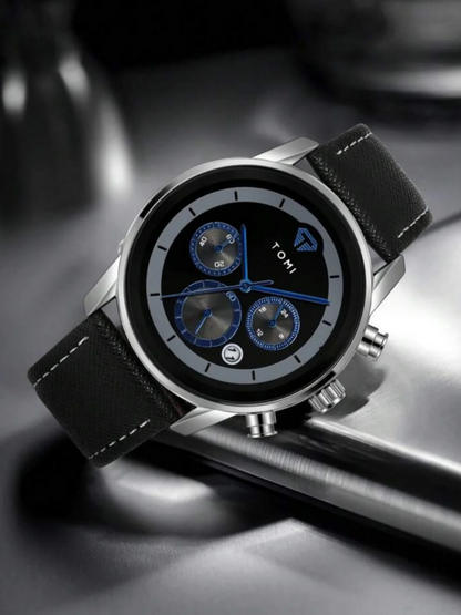 TOMI T-603 S6 Series Luxury Men’s Watch Gift Set with Cufflinks & Tie Pin Elegant Business Box