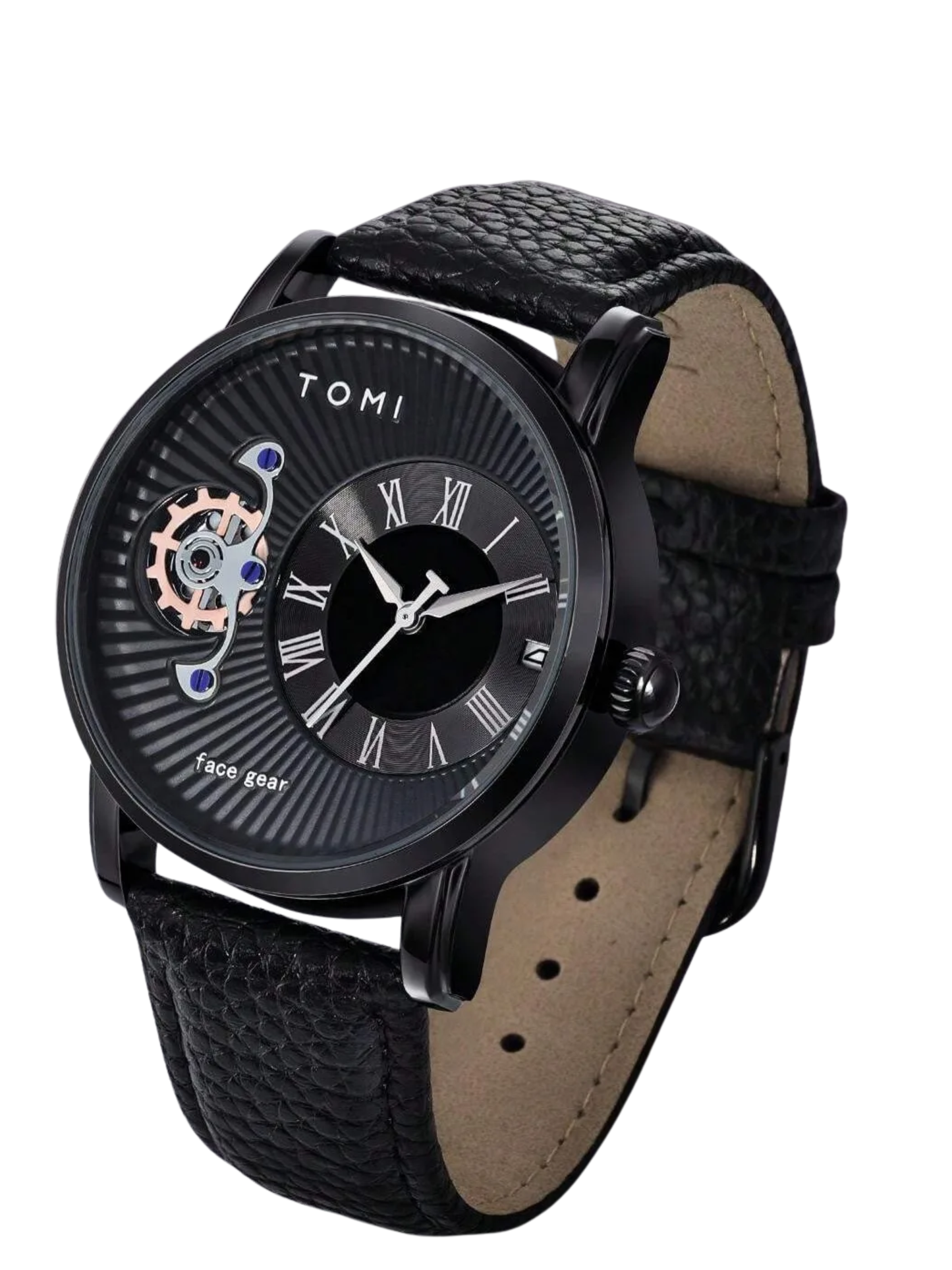 TOMI T-104 Face Gear Dual Strap Top Quality Analog Watch For Men