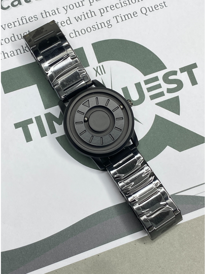 Revolutionary Bearing Full Metallic Dial & Butterfly Lock Chain Watch For Men