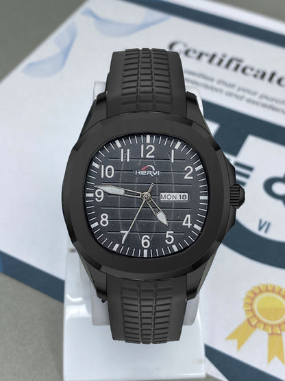 Heyri - Date & Day Silicone Strap Watch