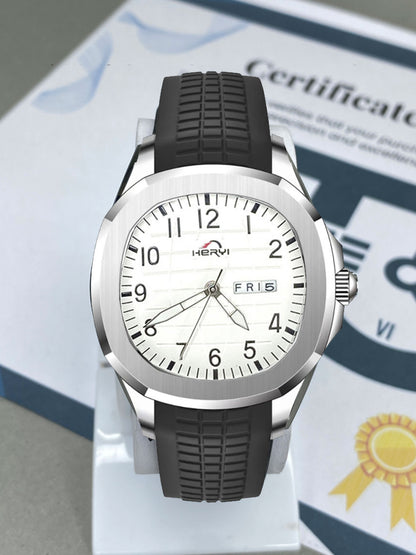 Heyri - Date & Day Silicone Strap Watch