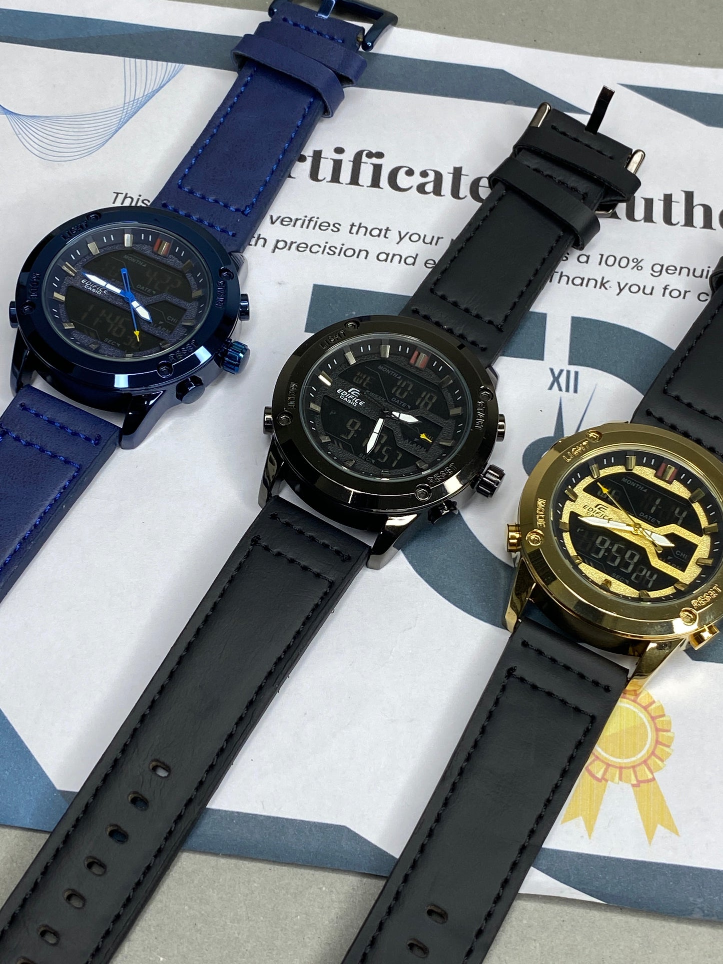 Edf-3689 Dual time Watch For Men