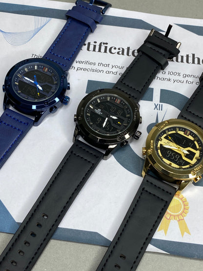 Edf-3689 Dual time Watch For Men