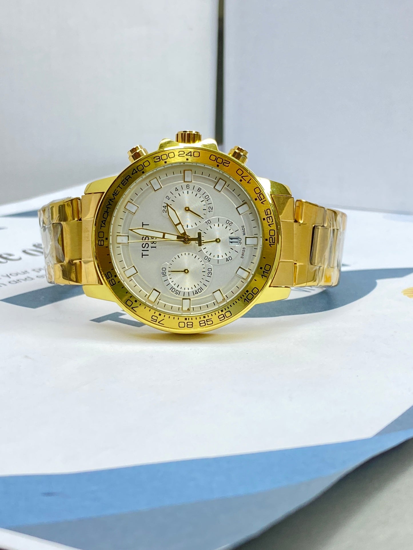 Tis-1853 Chronograph Working Chain watch For Men
