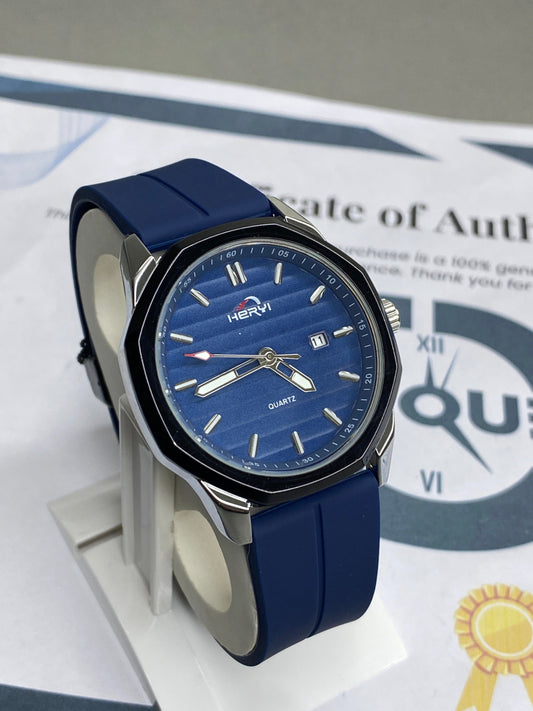 Heyri - Magnetic Master Lock & Silicone Rubber Straps Watch