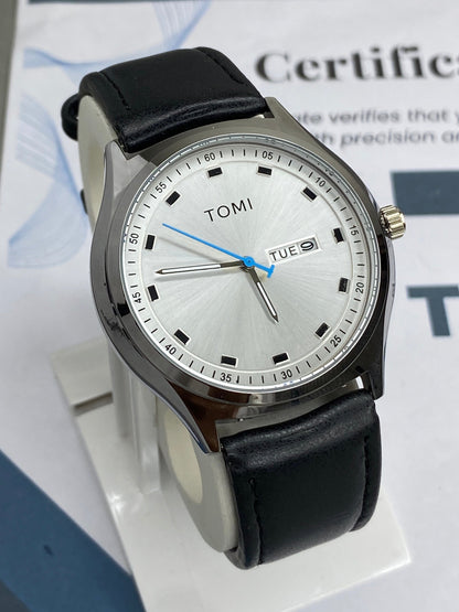Tomi T-030 Date & Day Strap Watch For Men