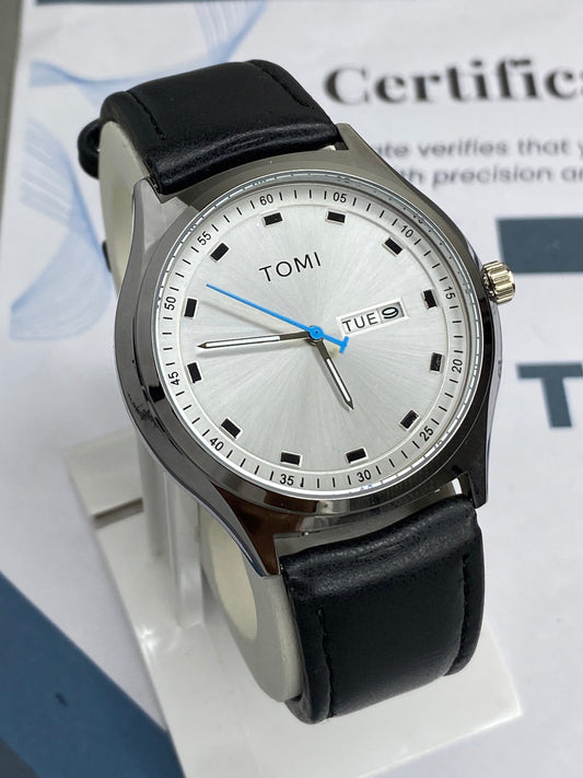 Tomi T-030 Date & Day Strap Watch For Men
