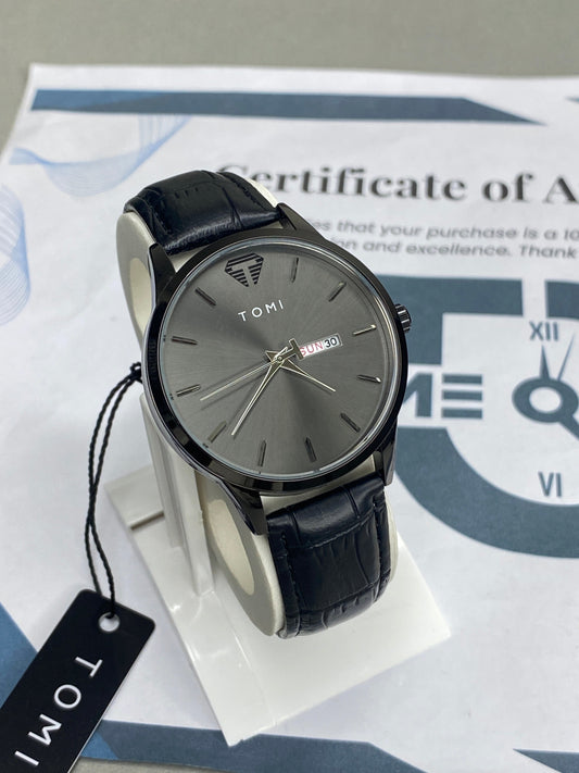 Tomi T-045 Original Date & Day Strap Men's Watch