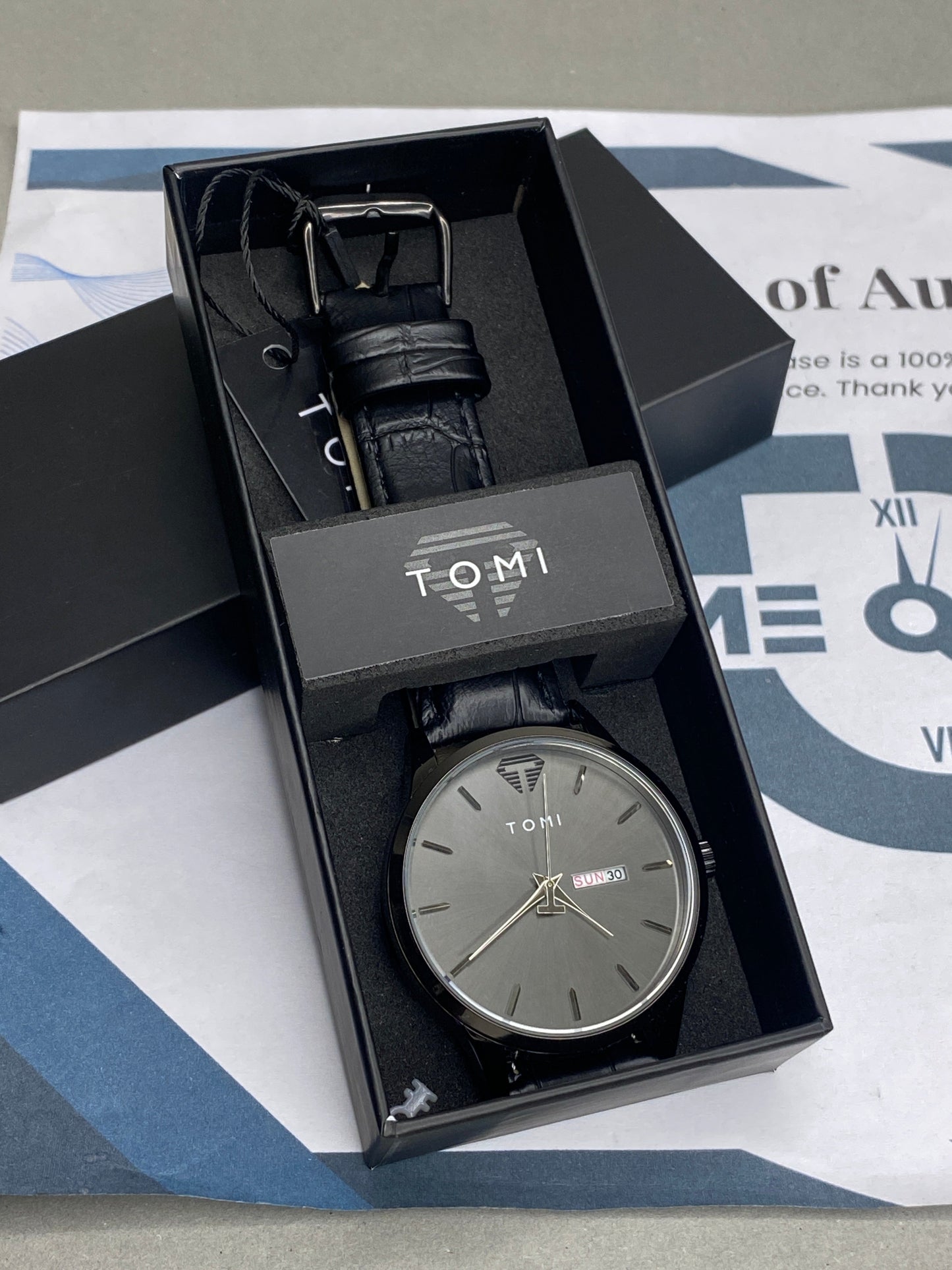 Tomi T-045 Original Date & Day Strap Men's Watch