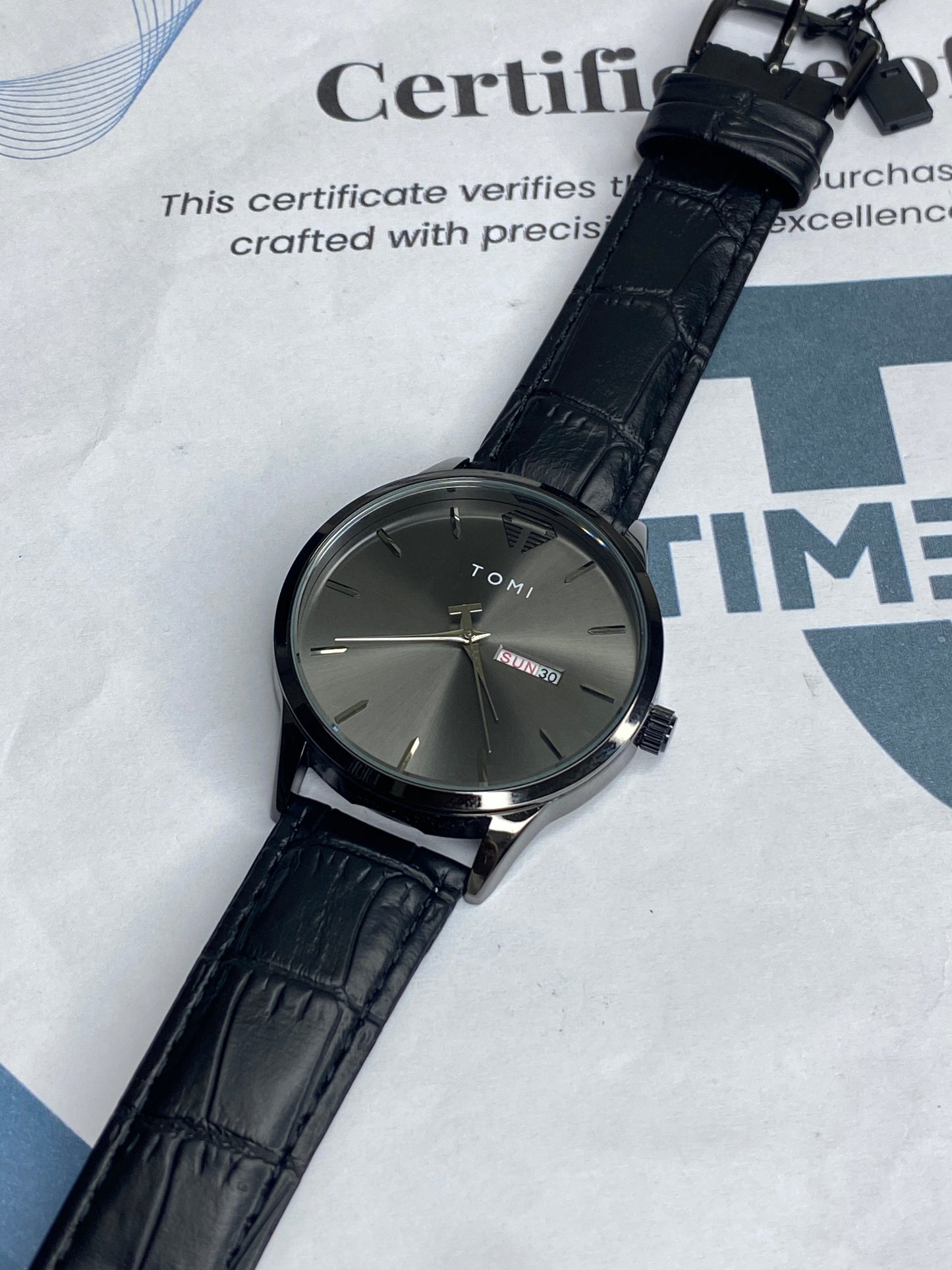 Tomi T-045 Original Date & Day Strap Men's Watch