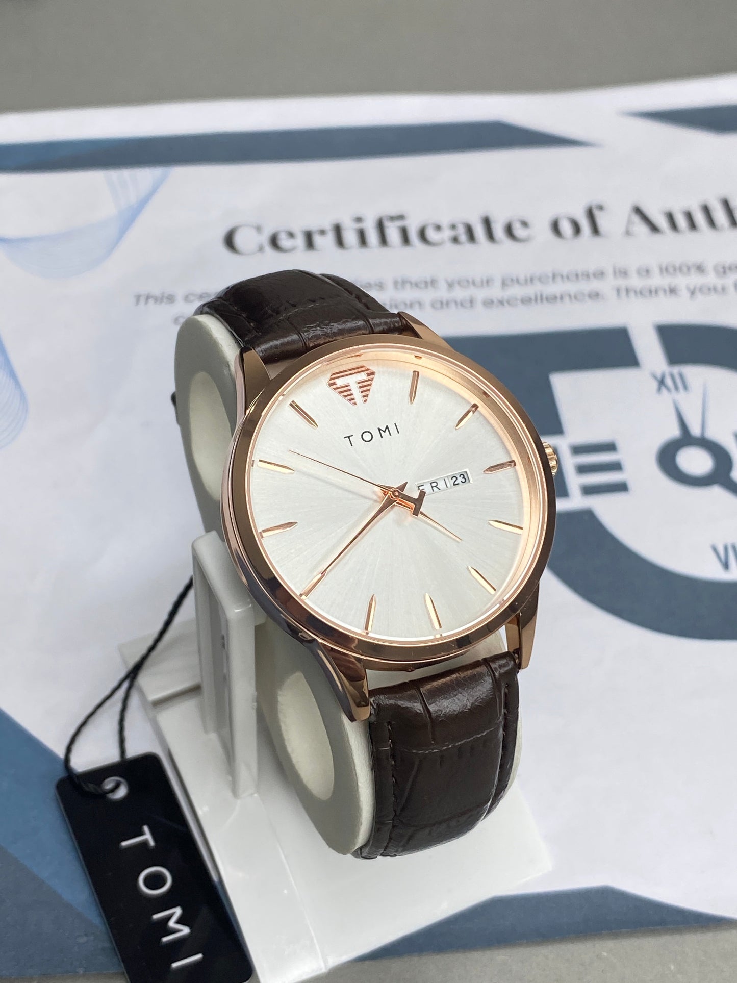Tomi T-045 Original Date & Day Strap Men's Watch