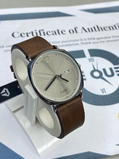 Tomi T-044 Luxury Date Watch With Premium Straps