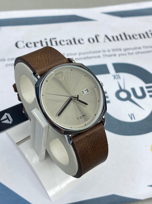 Tomi T-044 Luxury Date Watch With Premium Straps