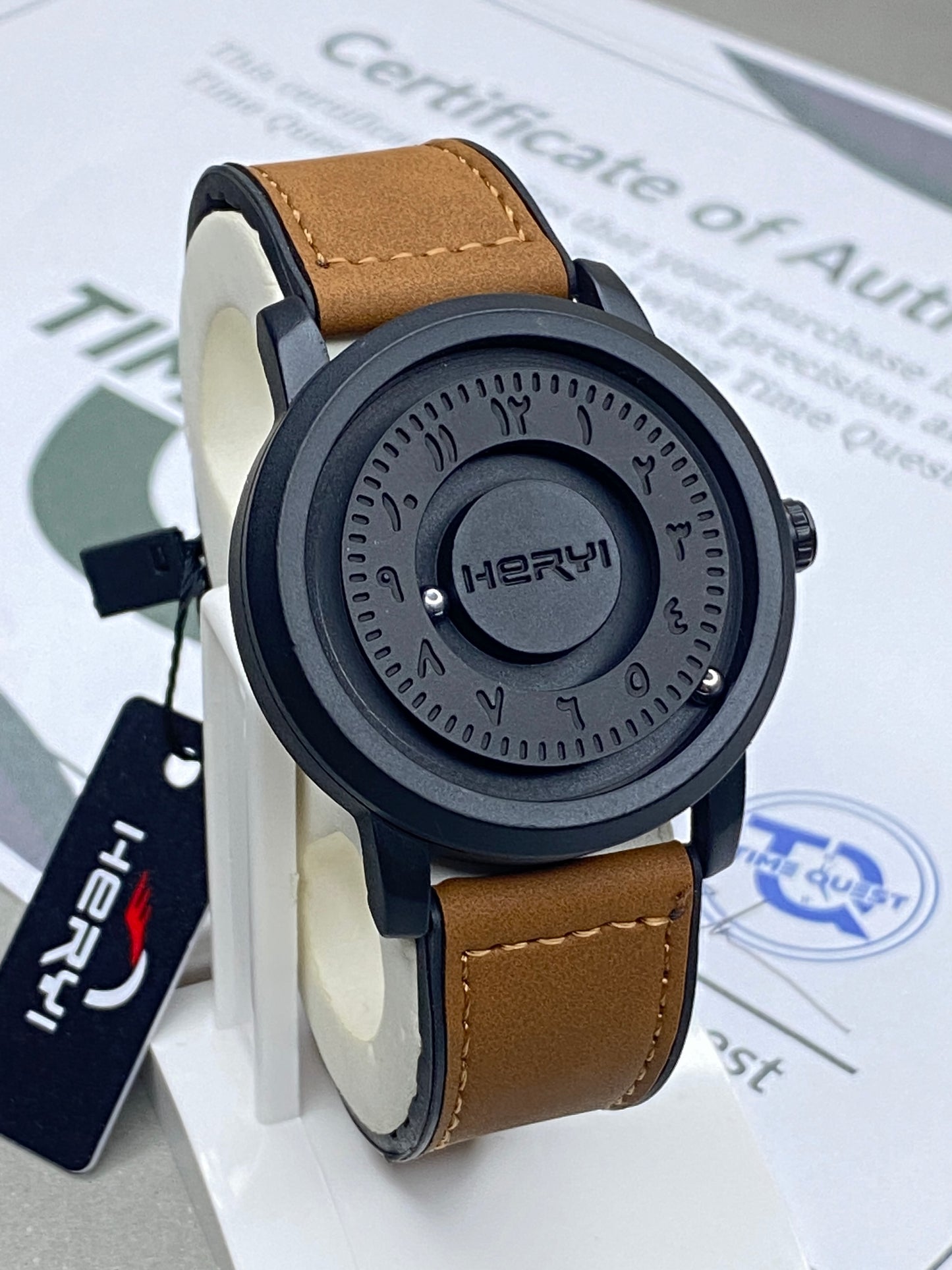 HERYI Revolutionary Bearing Watch for Men – Metallic Dial & Magnetic Lock Silicone Straps