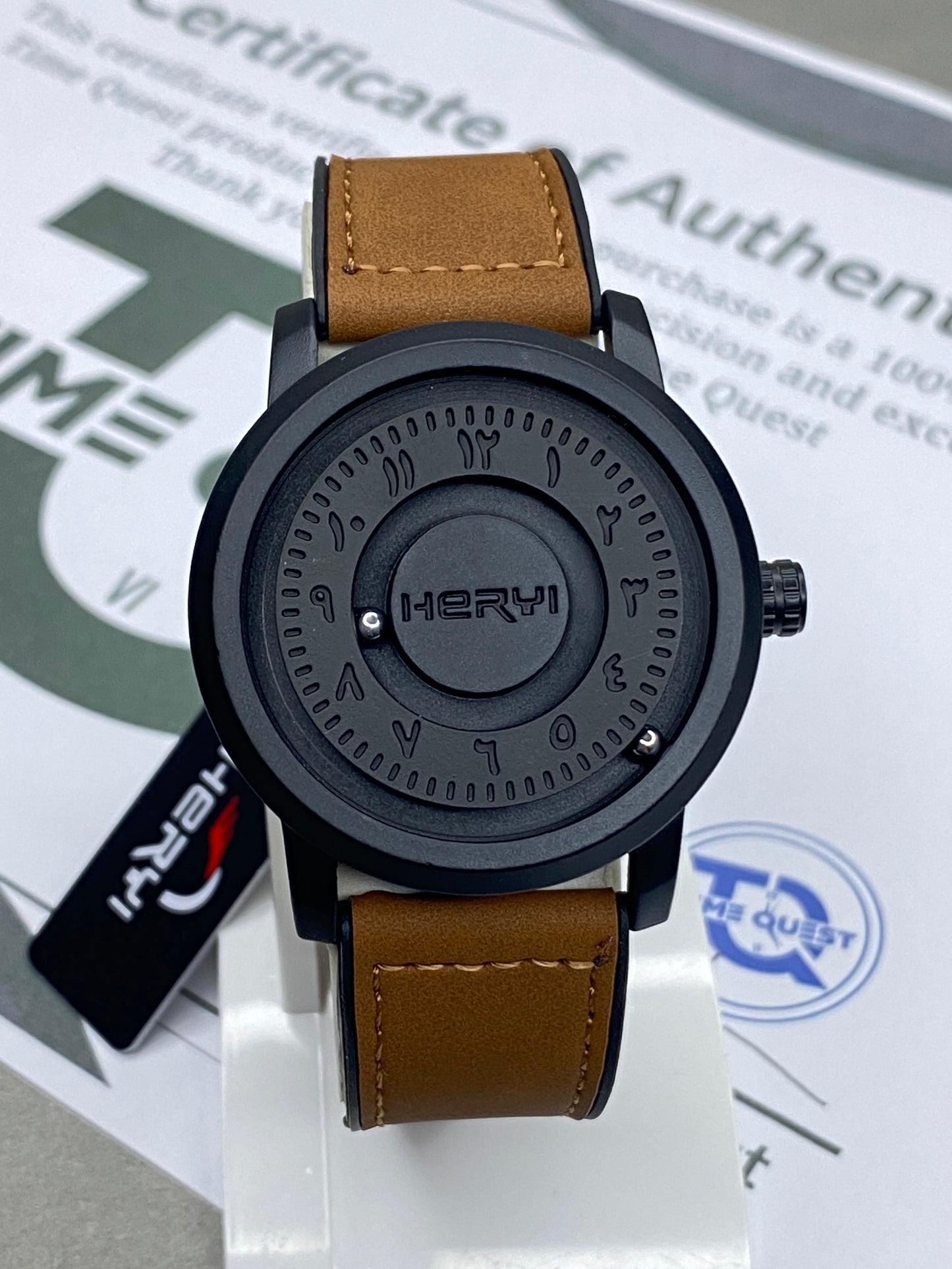 HERYI Revolutionary Bearing Watch for Men – Metallic Dial & Magnetic Lock Silicone Straps