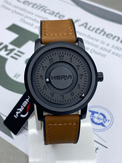 HERYI Revolutionary Bearing Watch for Men – Metallic Dial & Magnetic Lock Silicone Straps