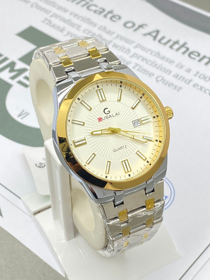 Gusalai Chain Watch for Men – Date Display & Premium Butterfly Lock