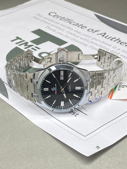 Gusalai Chain Watch for Men – Date Display & Premium Butterfly Lock