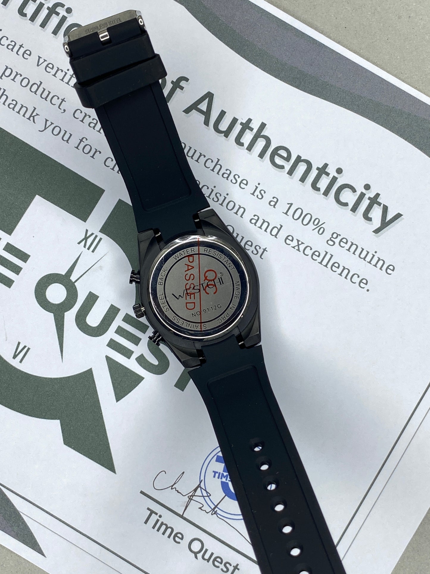 WESTCHI Chronograph – Premium Silicone Strap, Precision Performance