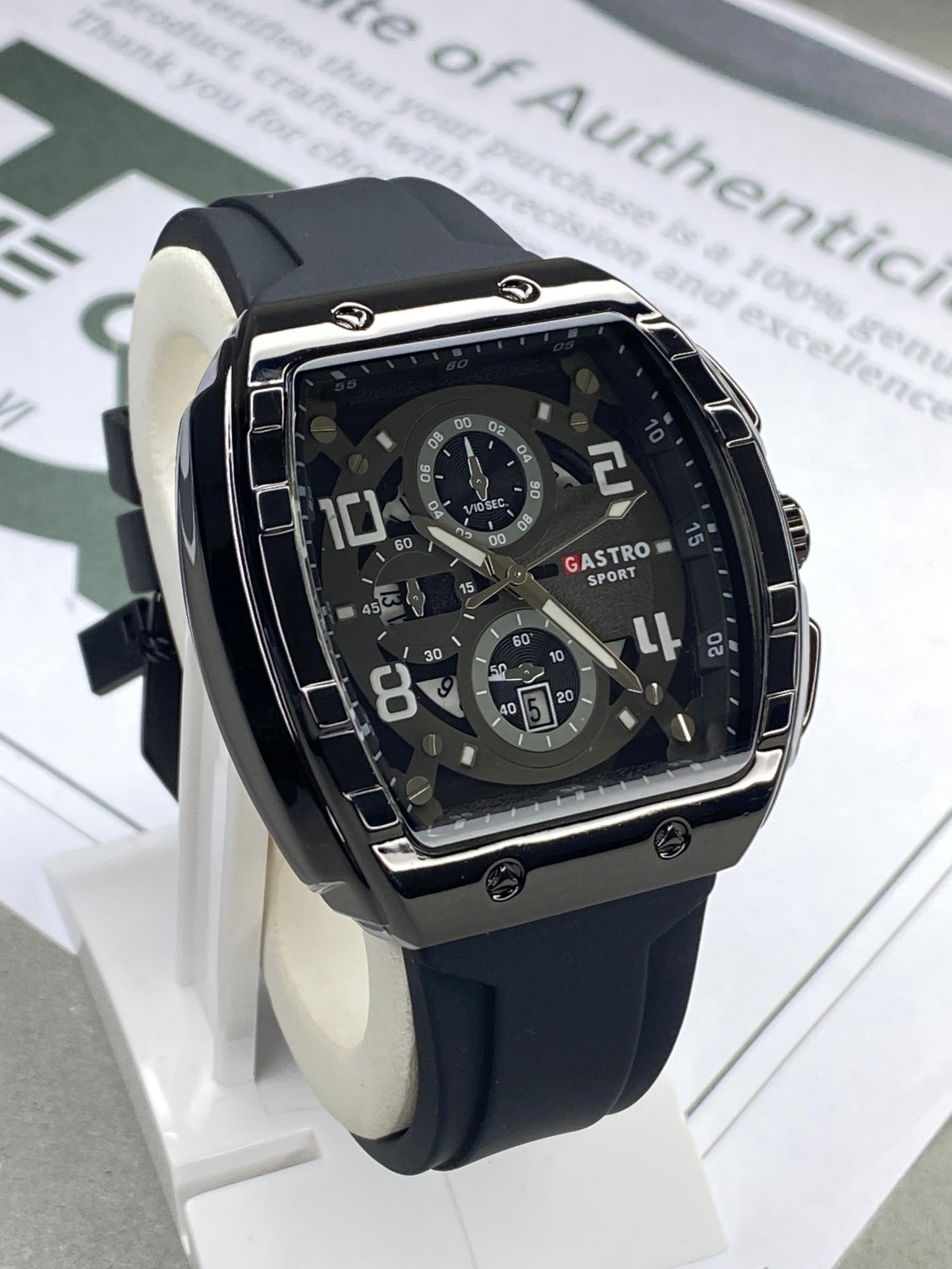 GASTRO Curvex Shape Dial Analog Sports Watch With Date Display and Durable Straps