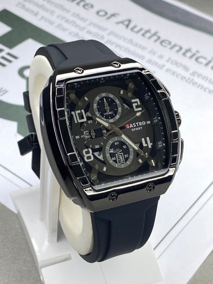 GASTRO Curvex Shape Dial Analog Sports Watch With Date Display and Durable Straps
