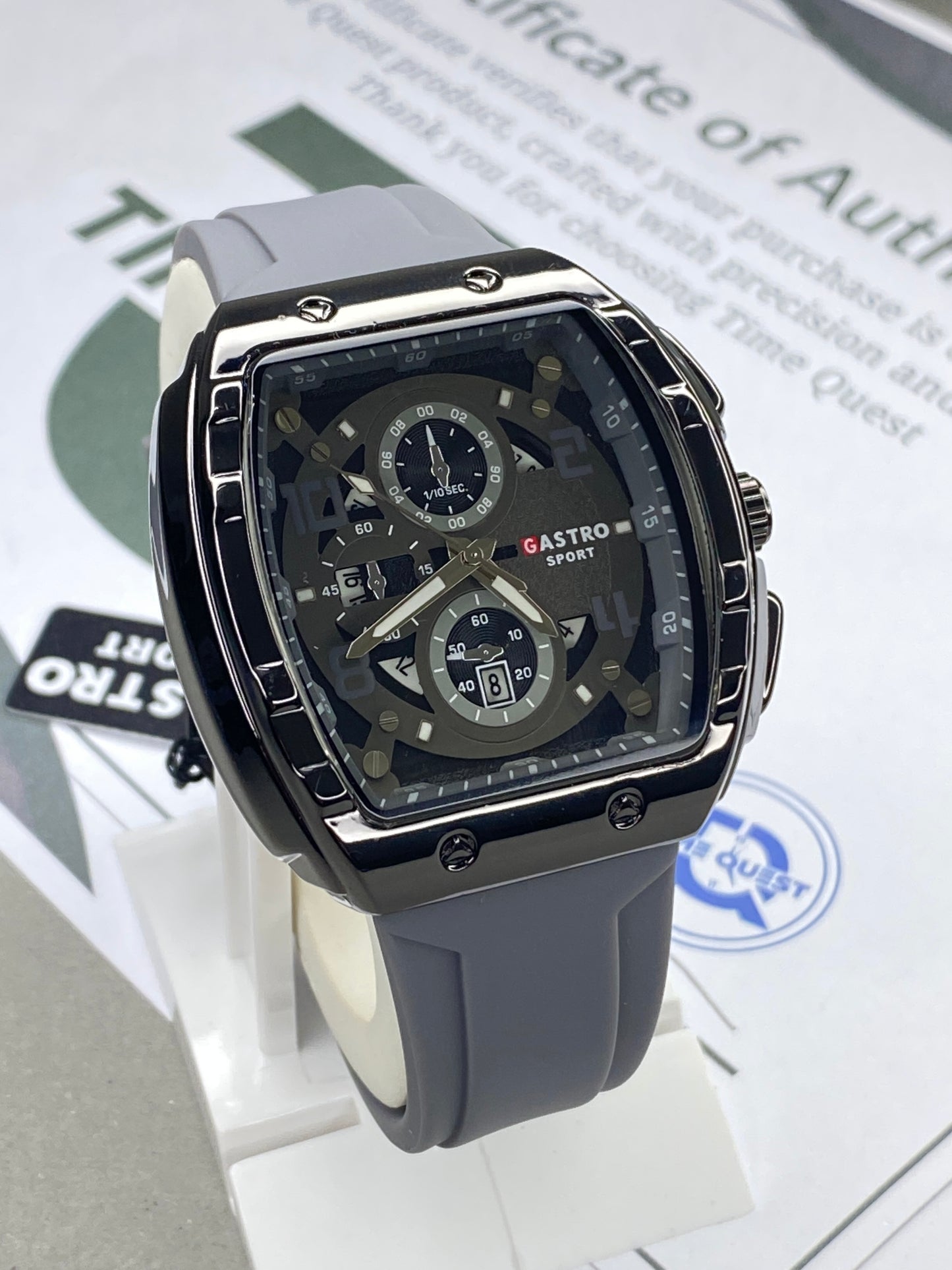 GASTRO Curvex Shape Dial Analog Sports Watch With Date Display and Durable Straps