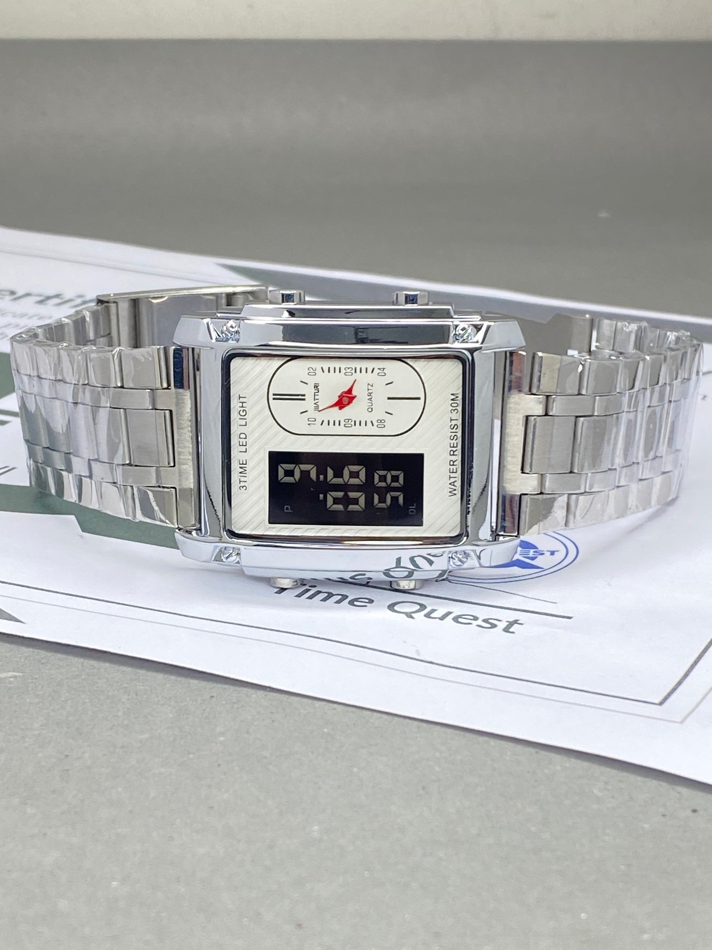 MATTURI Dual Time Multi Functional Stainless Steel Made Watch For Men