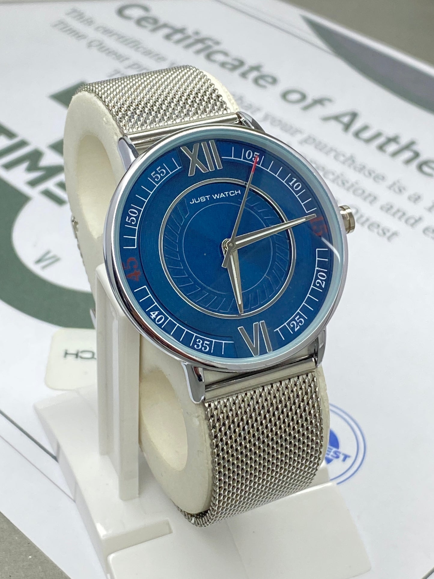 JUST WATCH Men’s Analog Stainless Steel Chain Wrist Watch