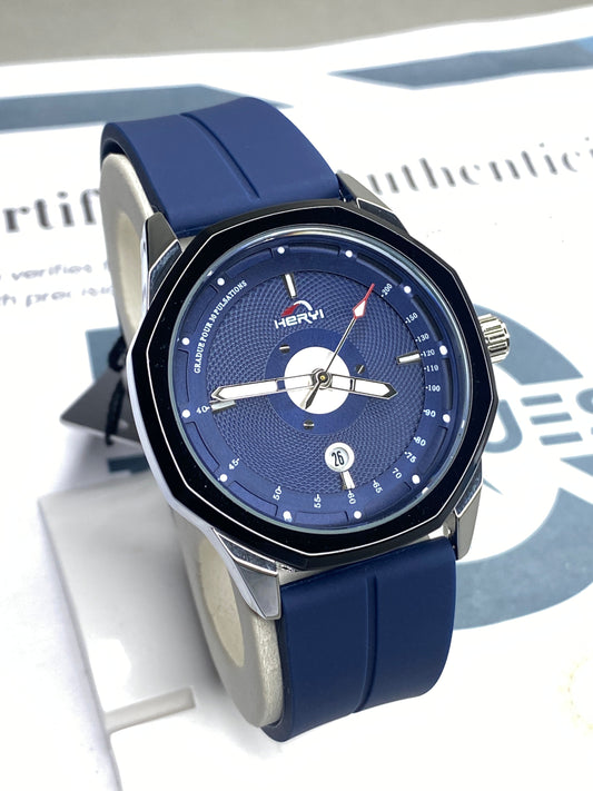 Heyri -  Magnetic Lock & Silicone Straps Wrist Watch For Men