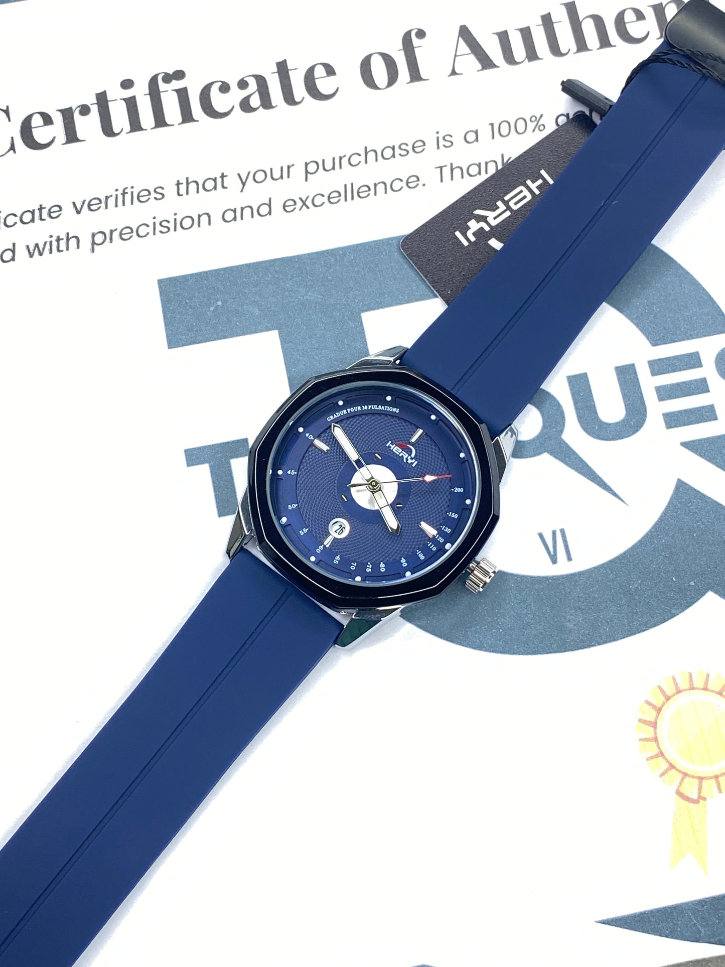 Heyri -  Magnetic Lock & Silicone Straps Wrist Watch For Men