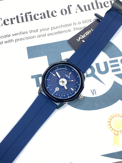 Heyri -  Magnetic Lock & Silicone Straps Wrist Watch For Men