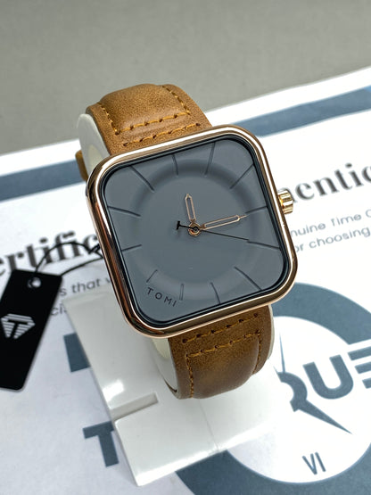 Tomi T-093 Square Design Straps Watch