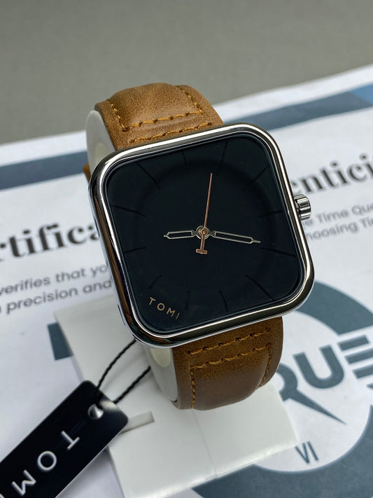 Tomi T-093 Square Design Straps Watch