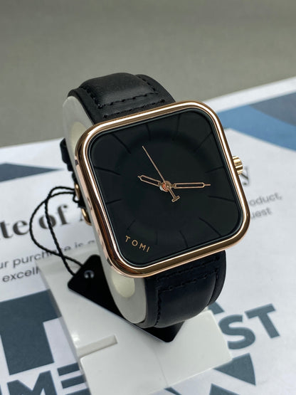 Tomi T-093 Square Design Straps Watch