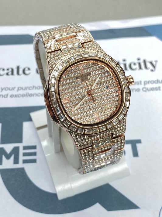 PP - Iced Out Self Winding Luxury Chain Watch