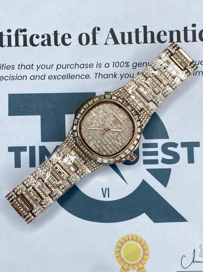 PP - Iced Out Self Winding Luxury Chain Watch