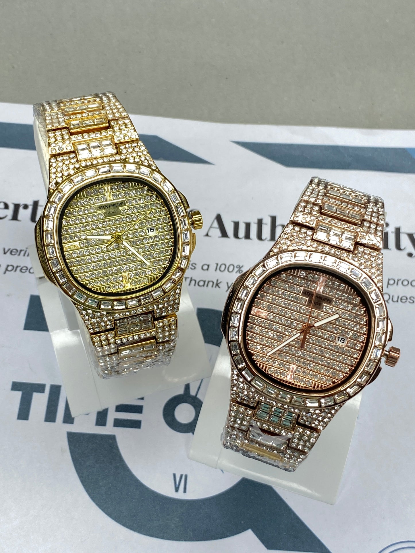 PP - Iced Out Self Winding Luxury Chain Watch