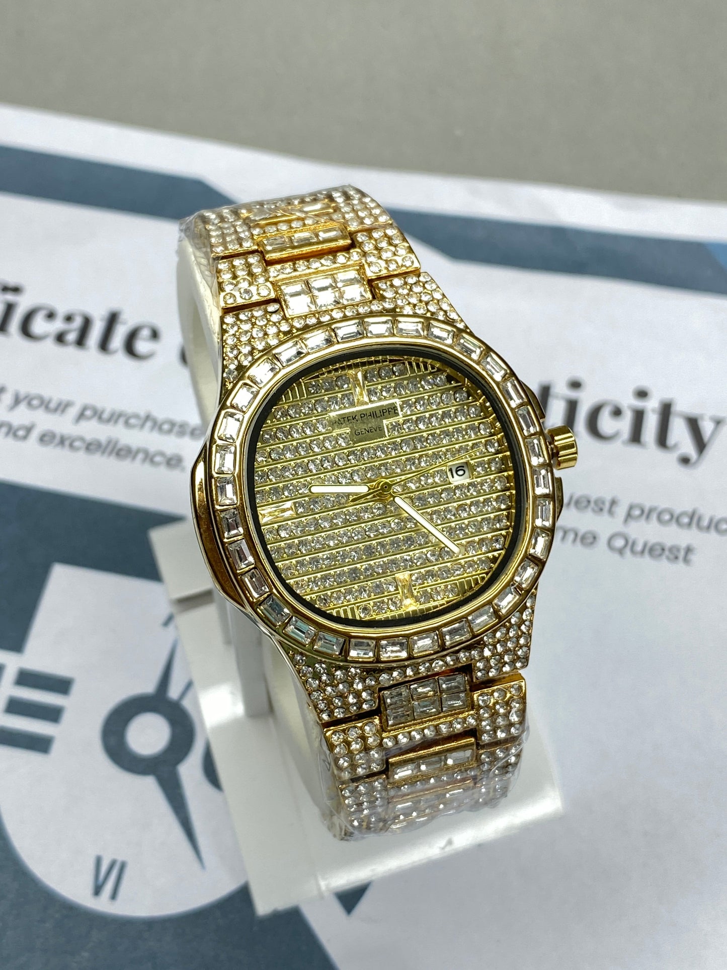 PP - Iced Out Self Winding Luxury Chain Watch