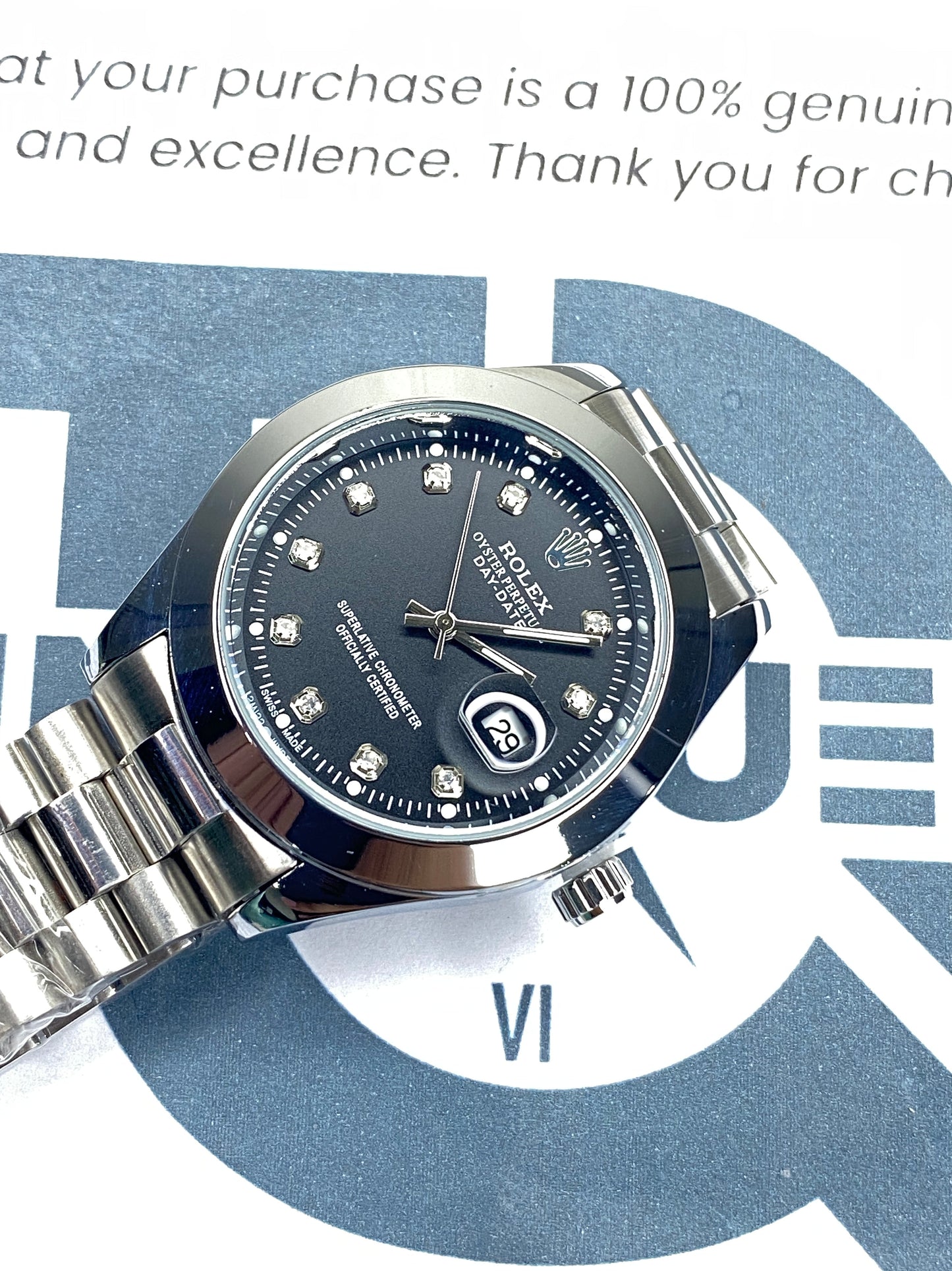 RLX Oyster Perpetual Luxury Chain Watch